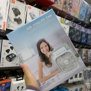 Mini Ventilador con Humidificador y Luz LED