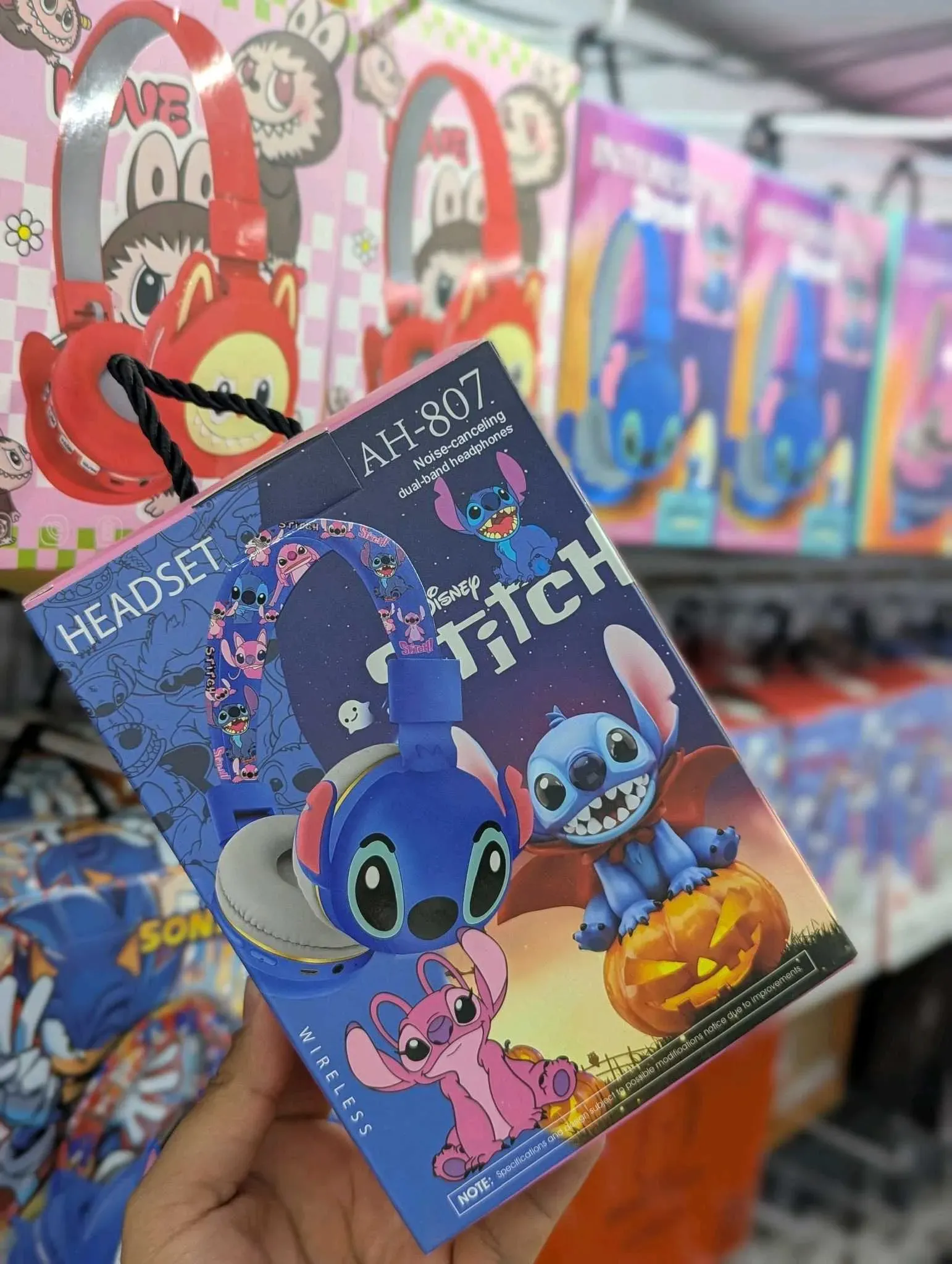 Audífonos Bluetooth Stitch Infantiles