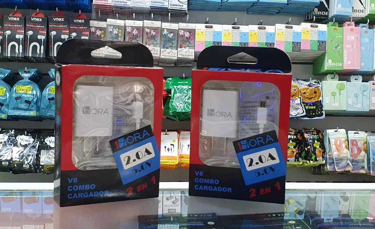 Cargador Combo Micro USB V8 2 en 1