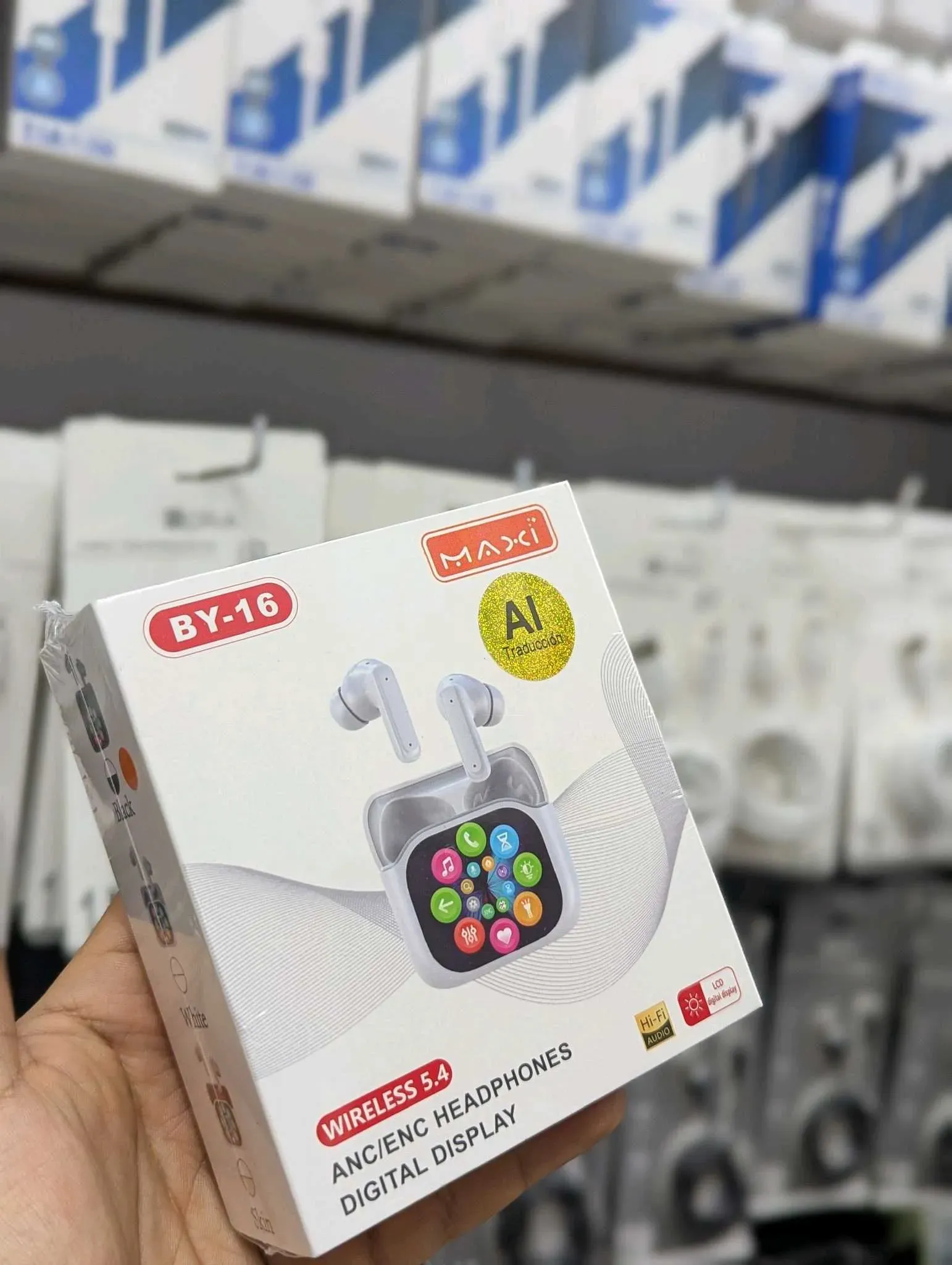 Audífonos Bluetooth BY-16 ANC con IA
