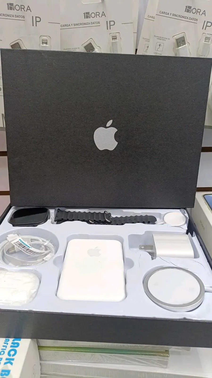 Combo Smartwatch Tipo Apple Watch con Accesorios