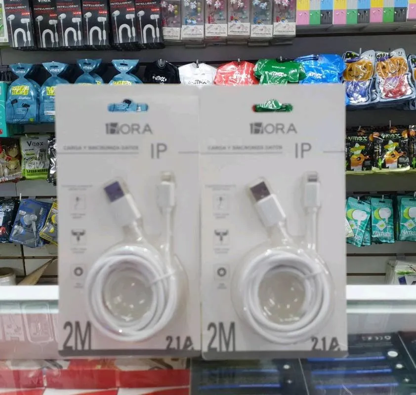 Cable Lightning para iPhone 2 Metros 1Hora