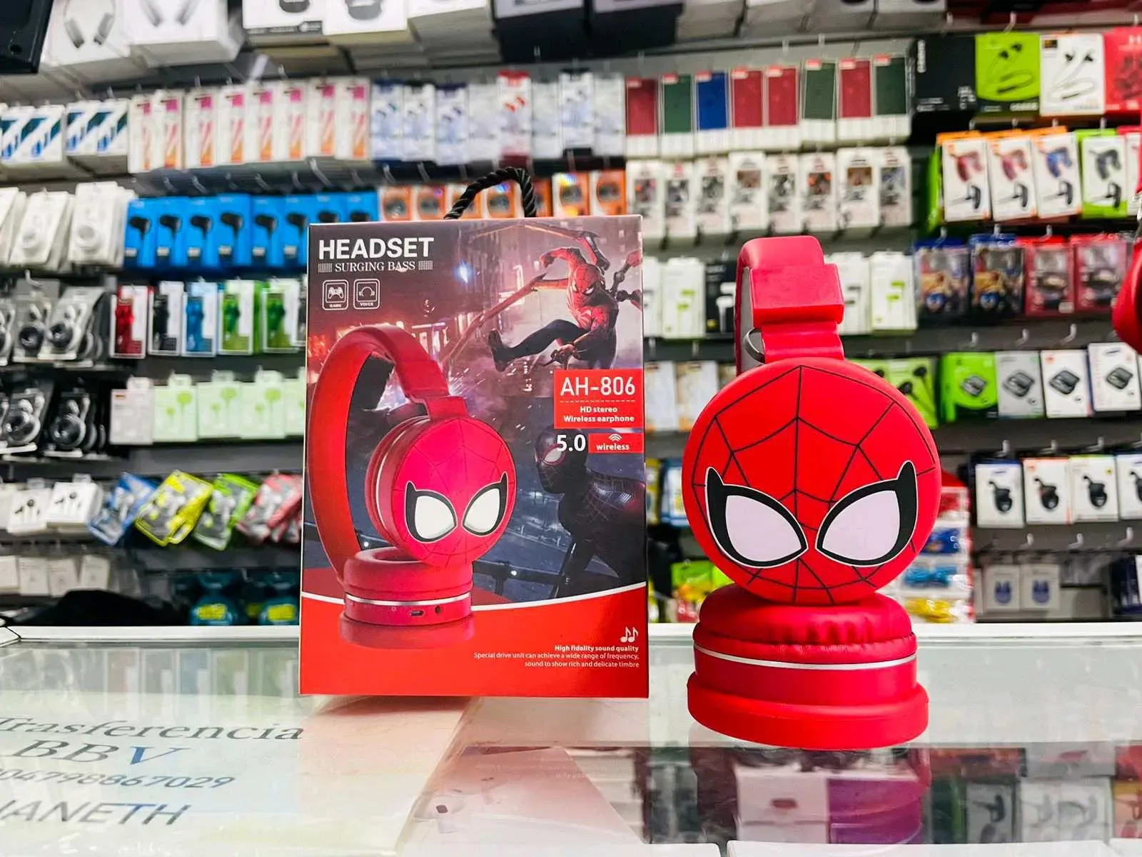 Audífonos Bluetooth Spiderman Infantiles