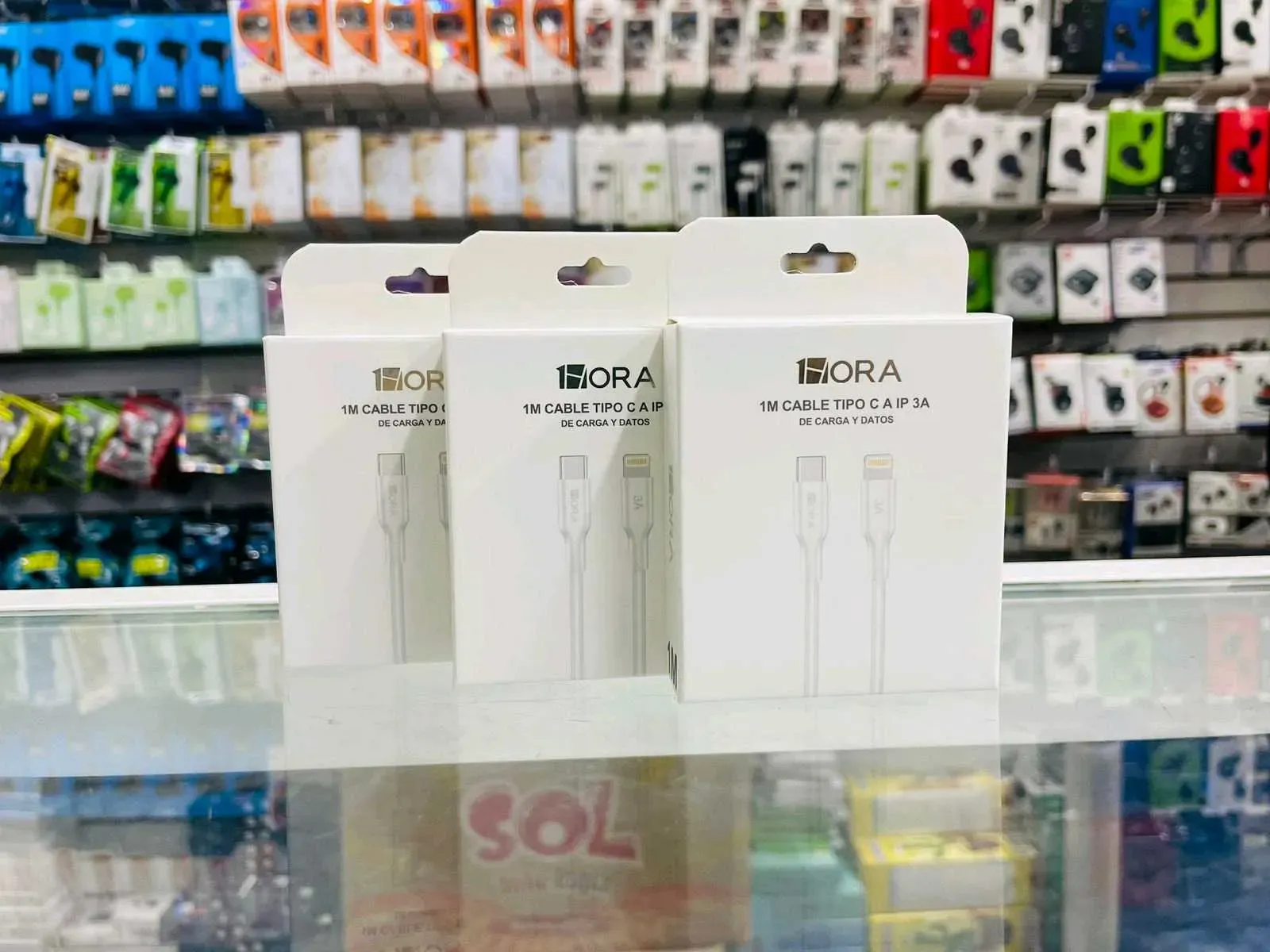 Cable USB Tipo C a Lightning 1Hora