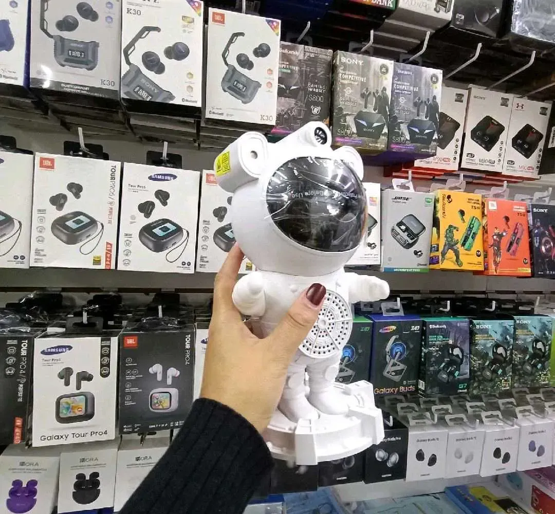 Bocina Bluetooth Astronauta con Proyector