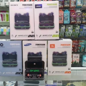 Audífonos Bluetooth TWS con Power Bank