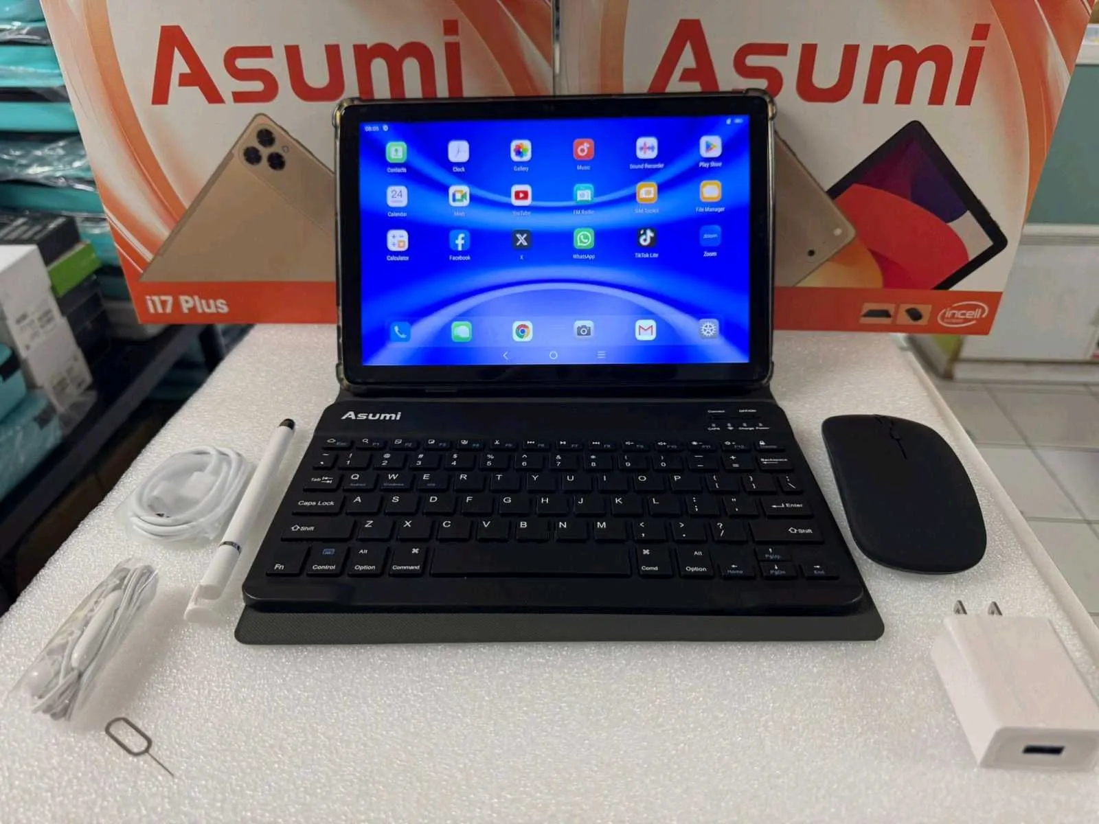 Tablet Asumi i17 Plus 10.1" con Teclado y Mouse