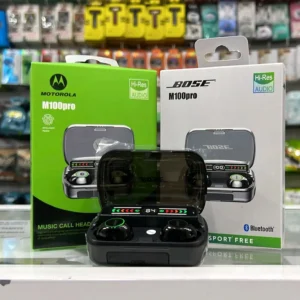 Audífonos Bluetooth M100 Pro con Estuche Pantalla