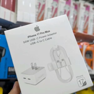 Cargador Tipo Apple 50W USB-C Doble con Cable