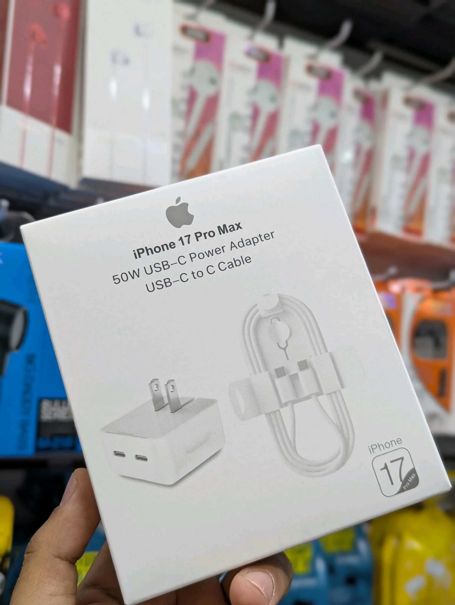 Cargador Tipo Apple 50W USB-C Doble con Cable