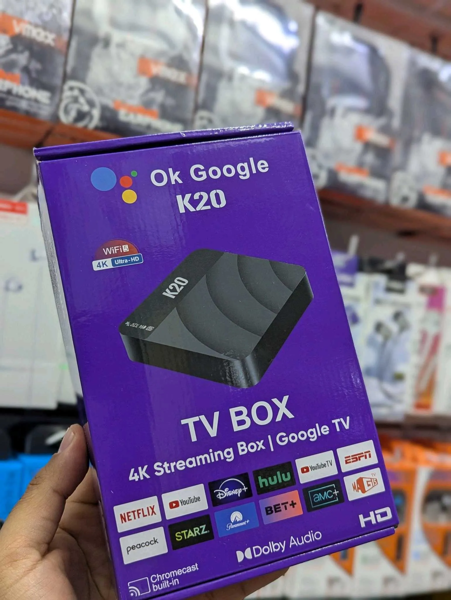 TV Box K20 4K con Google TV