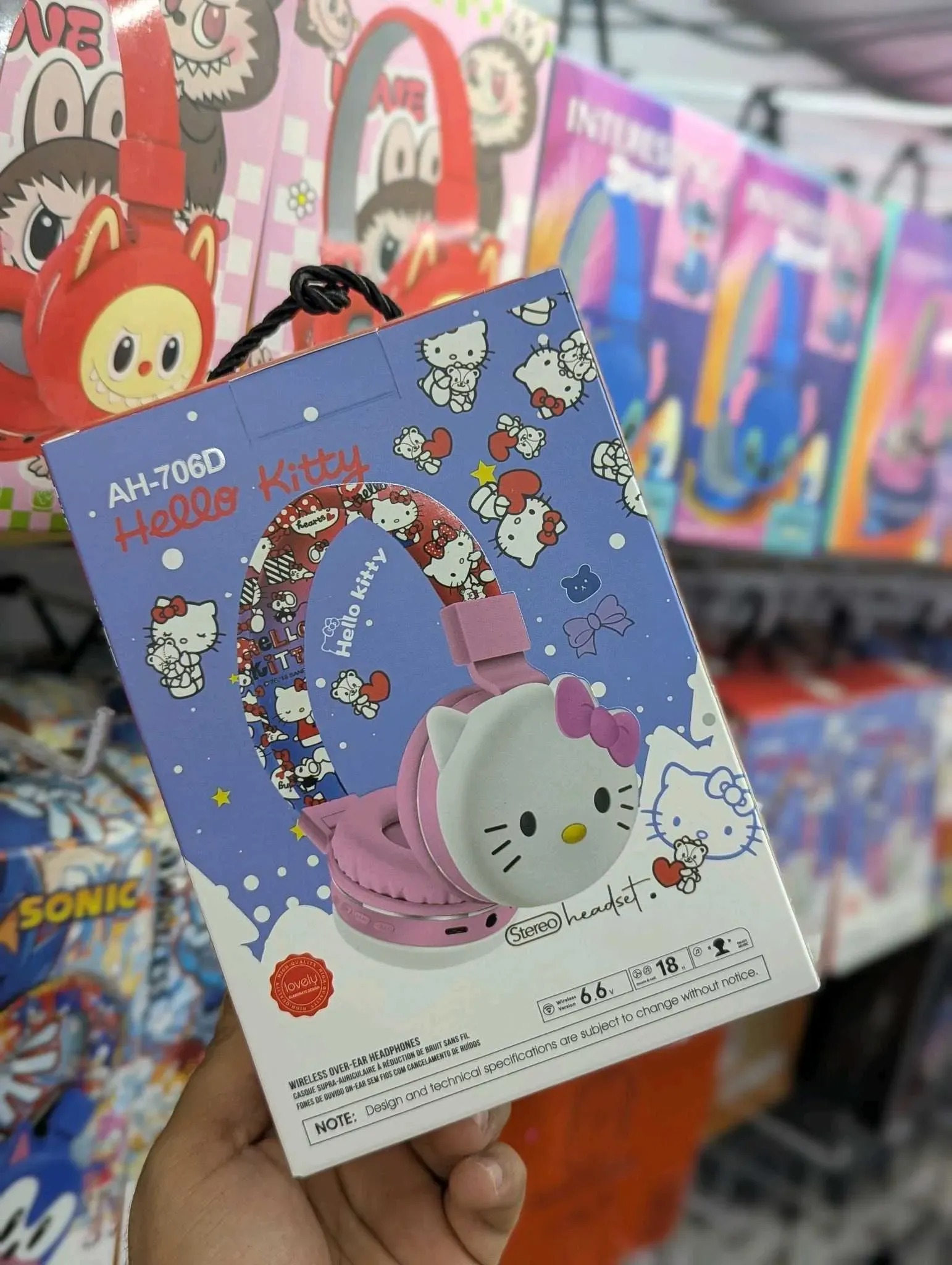 Audífonos Bluetooth Hello Kitty Infantiles