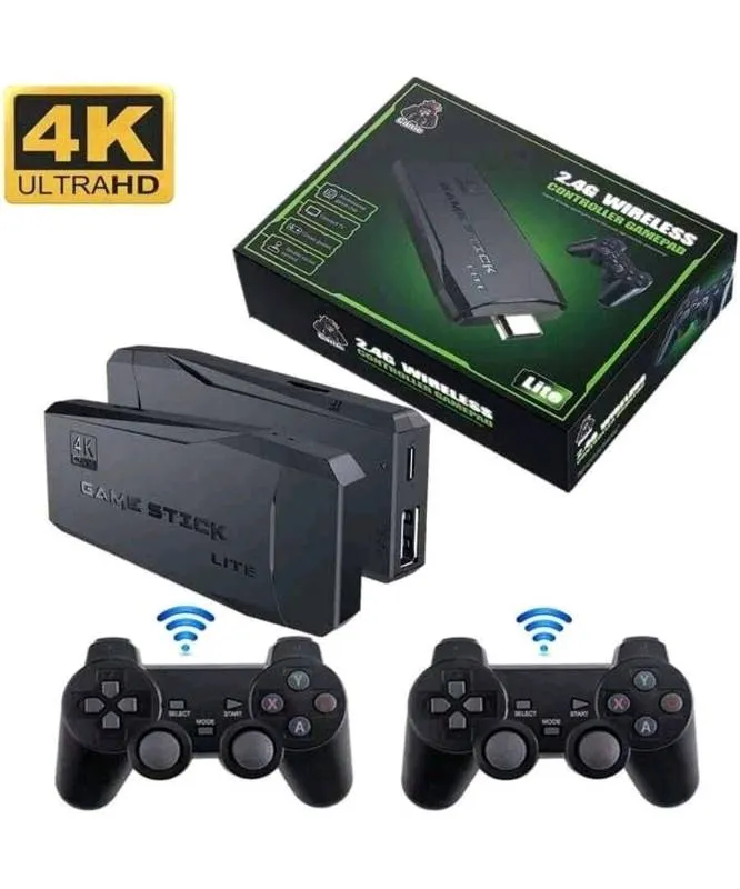 Consola Game Stick 4K con Dos Controles