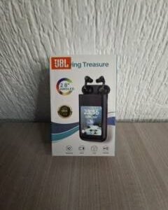 Audífonos Bluetooth Tipo JBL Pantalla Grande - Blanco