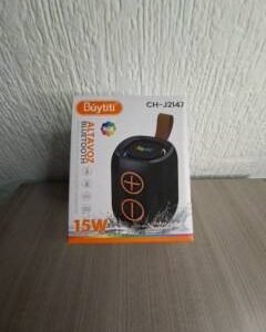 Bocina Bluetooth CH-J2147 15W Resistente al Agua (Negro)